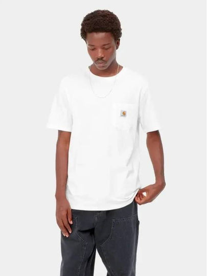 Pocket Short Sleeve T-Shirt White - CARHARTT WIP - BALAAN 2