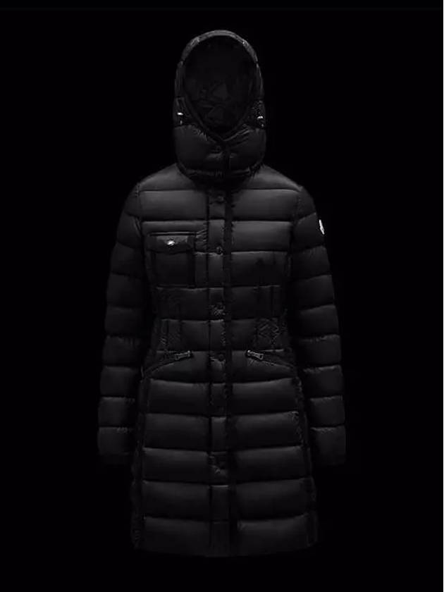 Women's Hermine Hooded Padded Black - MONCLER - BALAAN 2