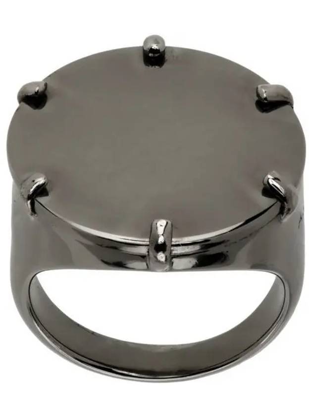 Gunmetal alloy ring 241252F024002 271790 1149233 - A.P.C. - BALAAN 1