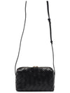 Intrecciato Mini Cross Bag Black - BOTTEGA VENETA - BALAAN 5