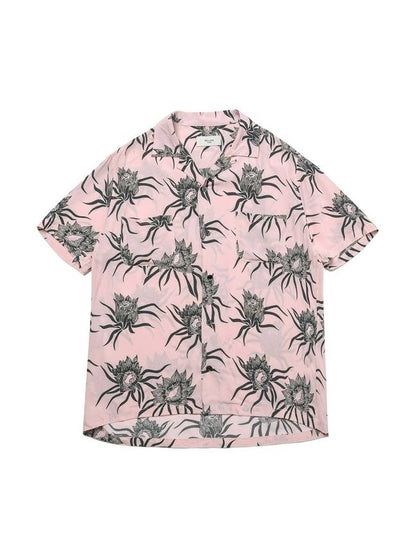 Hawaian Shirt Flower Short Sleeve Shirt Pink - ROLLING STUDIOS - BALAAN 2