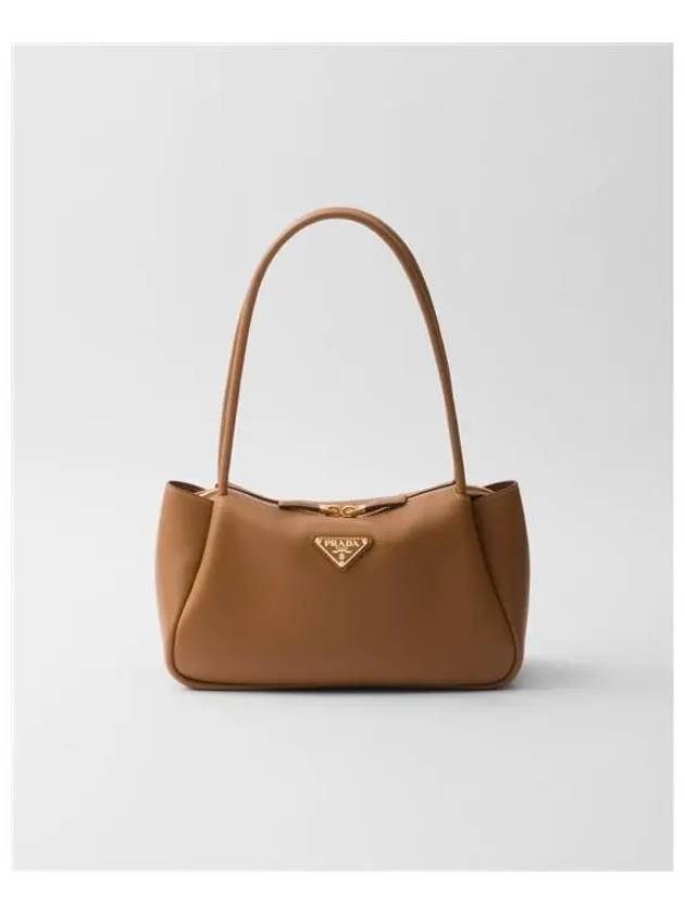 Triangle Logo Medium Shoulder Bag Caramel - PRADA - BALAAN 2