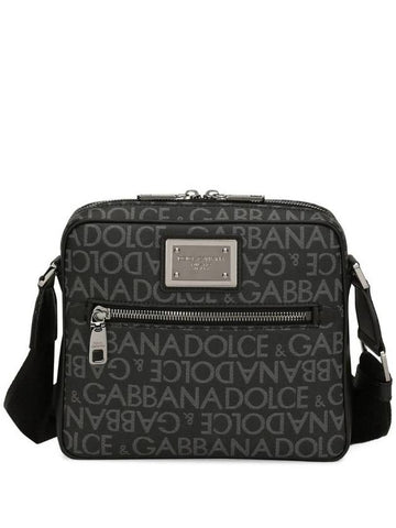 logo print jacquard zipper shoulder bag BM1622AJ705 - DOLCE&GABBANA - BALAAN 1