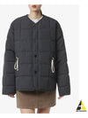 Round Neck Quilted Down Padded Jacket Black - JIL SANDER - BALAAN 2