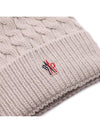 Women s Grenoble Logo Pom Wool Beanie 3B00008 0402A 216 24F - MONCLER - BALAAN 4