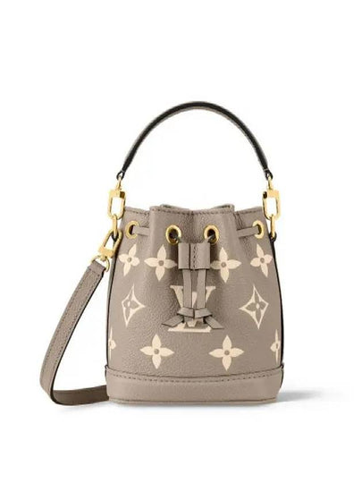 Women's Nano Noe Monogram Bucket Bag Grey - LOUIS VUITTON - BALAAN 2