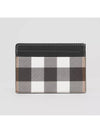 Check Print 2-tier Card Wallet Dark Burch Brown - BURBERRY - BALAAN 3