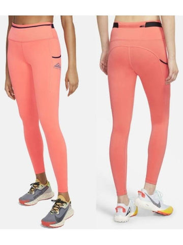 01CZ9597858Women'sEpic Luxe Trail Leggings TightsOrange - NIKE - BALAAN 1