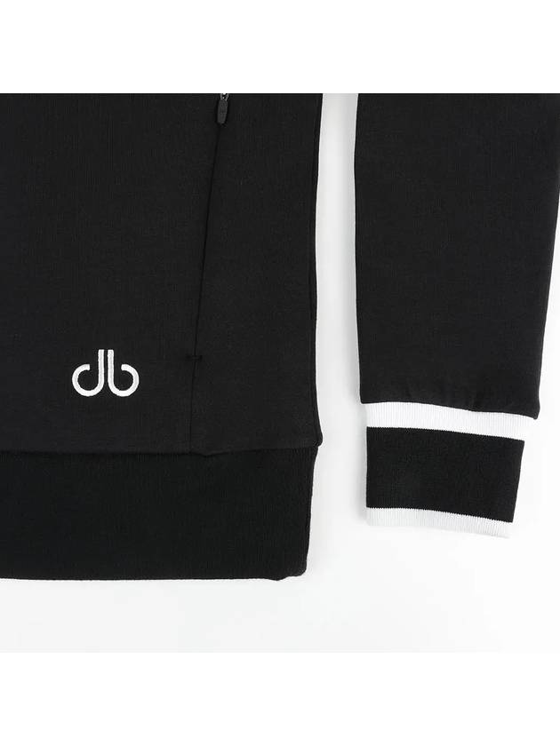 Drew Color Scheme Yokoeri Half Zip Up Sweatshirt DF41LT01BLACK - DRUH GOLF - BALAAN 6