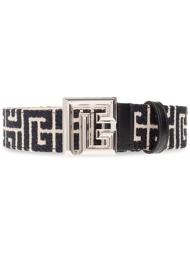 Balmain Belt With Monogram, Men's, Black - BALMAIN - BALAAN 1