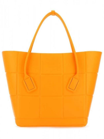 Rubber Maxi Arco Tote Bag Tangerine - BOTTEGA VENETA - BALAAN 1