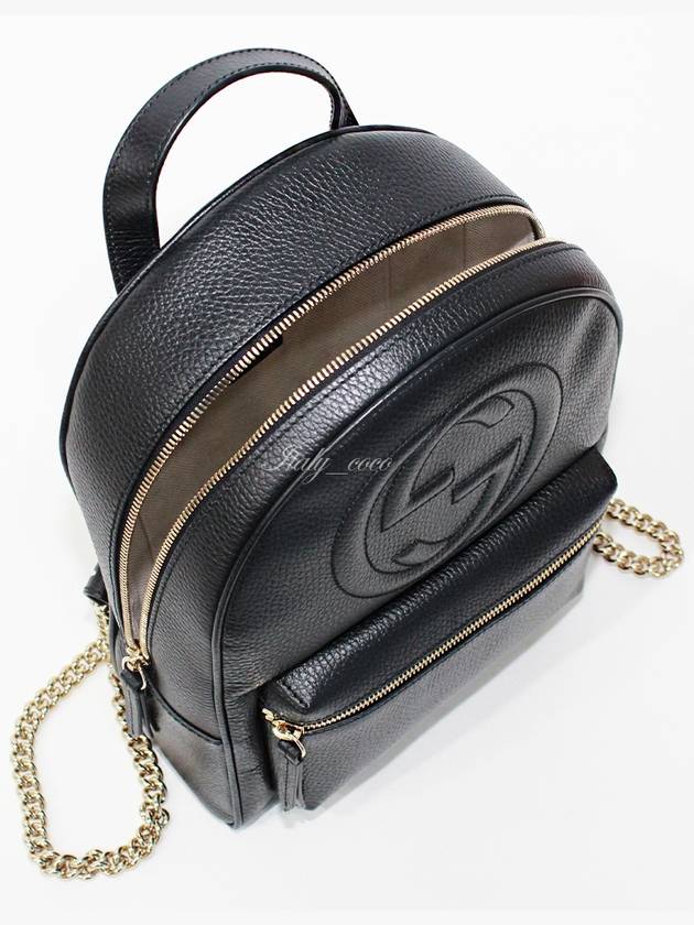 GG Soho Chain Backpack Black - GUCCI - BALAAN 10