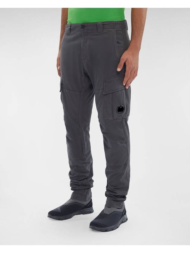 Stretch Satin Cargo Straight Pants Grey - CP COMPANY - BALAAN 2