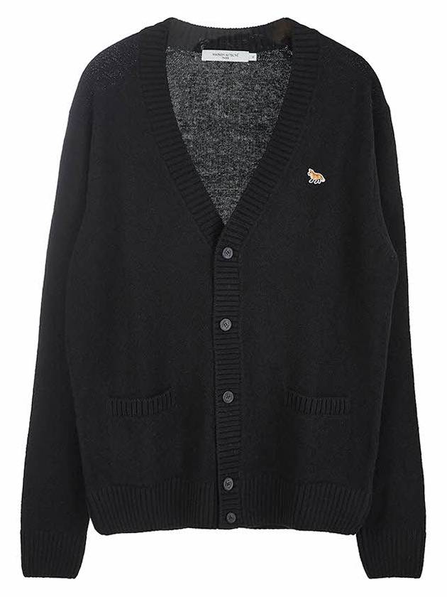 Baby Fox Patch Cosy Cardigan Black - MAISON KITSUNE - BALAAN 11