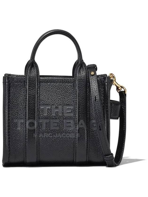 Mini Micro Leather Tote Bag Black - MARC JACOBS - BALAAN 2