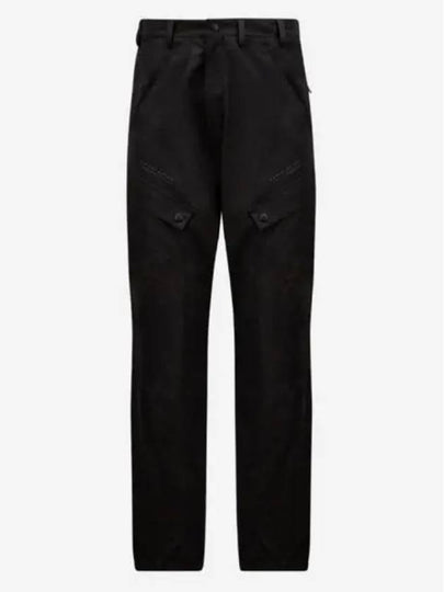 Logo Patch Casual Straight Pants Black - MONCLER - BALAAN 2