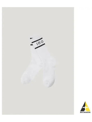 CLUB DE PARIS logo socks white - IRO - BALAAN 1