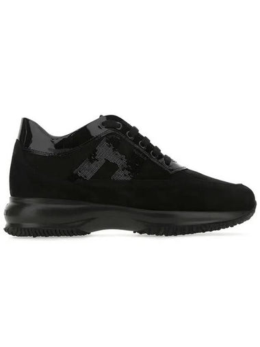 interactive low top sneakers all black - HOGAN - BALAAN 1