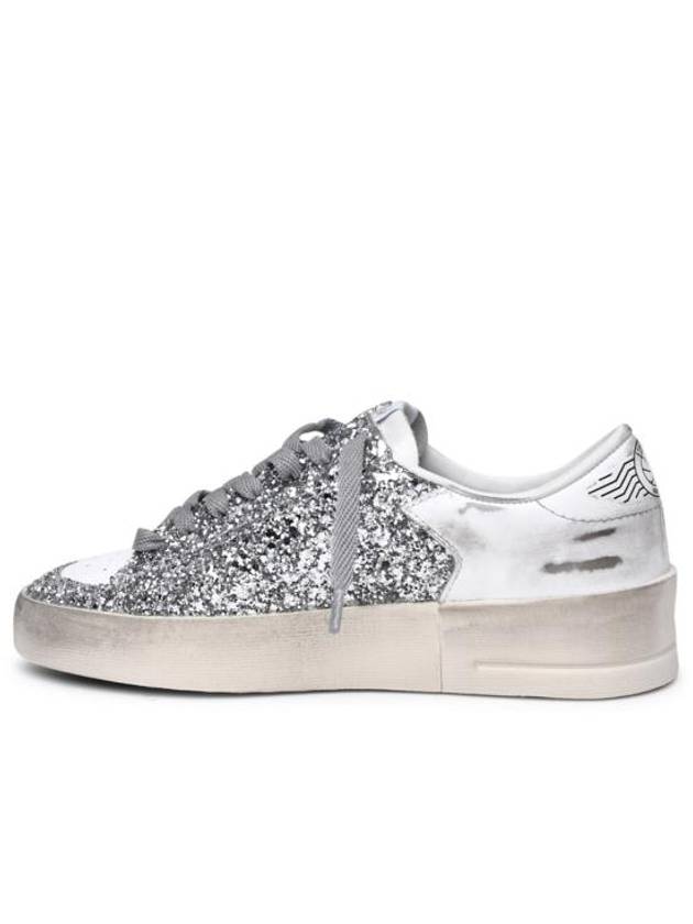 Stardan Glitter Low Top Sneakers Silver - GOLDEN GOOSE - BALAAN 3