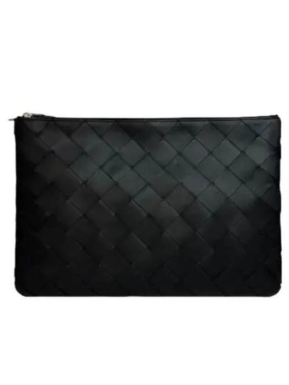 Intrecciato Zipper Cross Bag Black - BOTTEGA VENETA - BALAAN 2