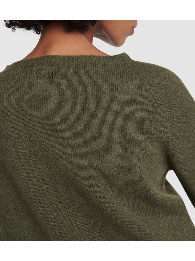 Women's Giori Wool Cashmere Knit Top Green - S MAX MARA - BALAAN 6