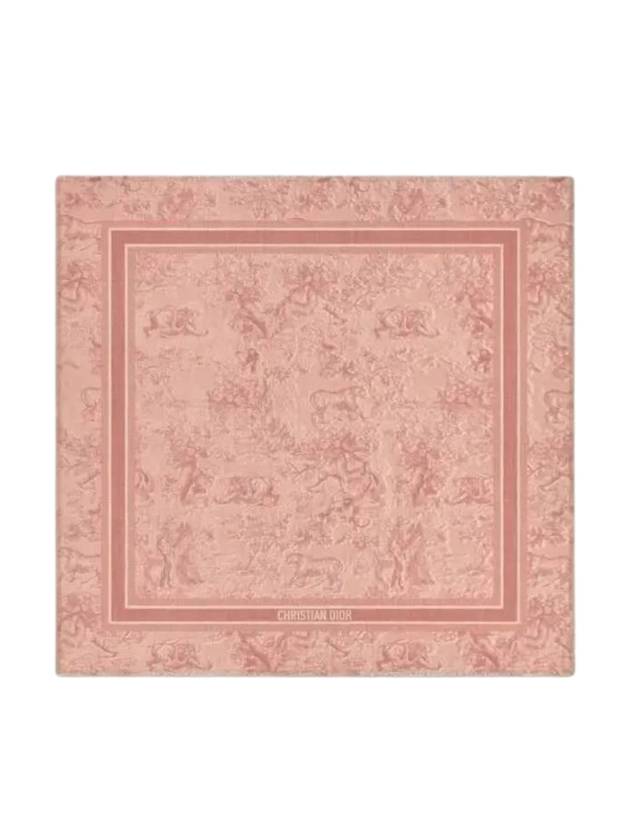 Toile De Jouy Sauvage Silk Scarf Rose - DIOR - BALAAN 1