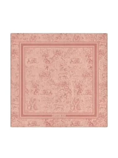 Toile De Jouy Sauvage Silk Scarf Rose - DIOR - BALAAN 1