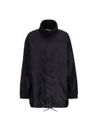 Language Logo Raincoat Black - BALENCIAGA - BALAAN 2