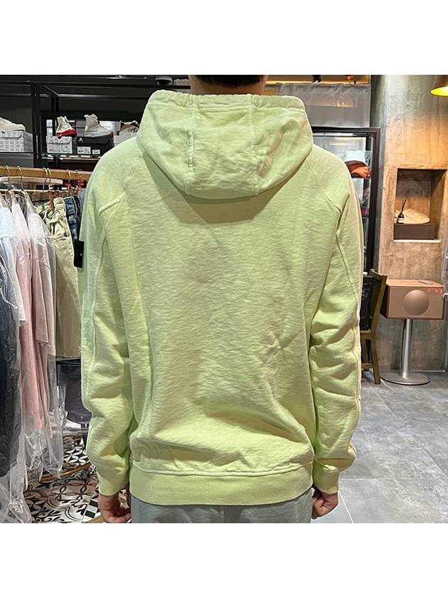 Men's Waffen Patch OLD Treatment Cotton Hoodie Green - STONE ISLAND - BALAAN 6