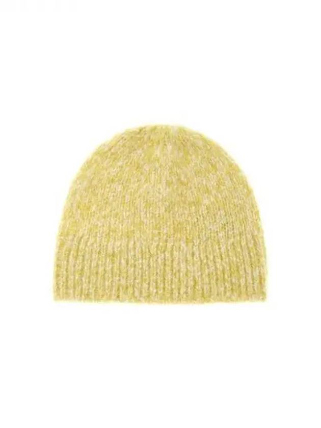 Men's MOSS Alpaca Wool Beanie Yellow 271766 - DRIES VAN NOTEN - BALAAN 1