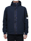 Soft Shell-R E.Dye Pure Insulation Technology Recycled Polyester Primaloft Hooded Jacket Navy - STONE ISLAND - BALAAN 3