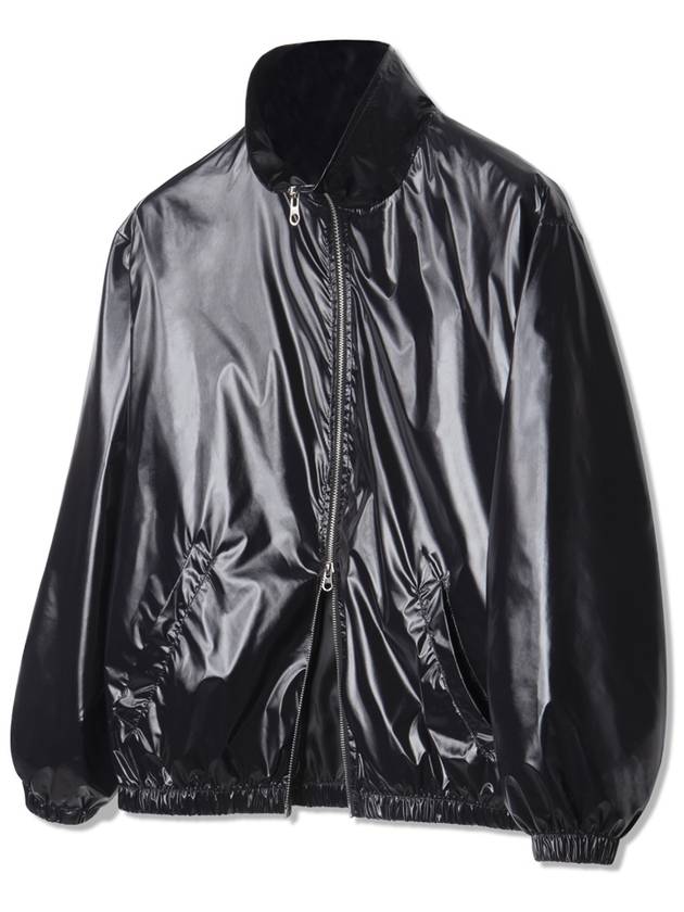 Miel Glossy Leather Jacket Black - GRAYBLVD - BALAAN 3