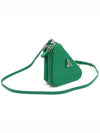 1NR015 Mango Green Saffiano Triangle Mini Pouch 2WAY - PRADA - BALAAN 3