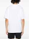 Men's Logo Print Crew Neck Short Sleeve T-Shirt White - STONE ISLAND - BALAAN 4