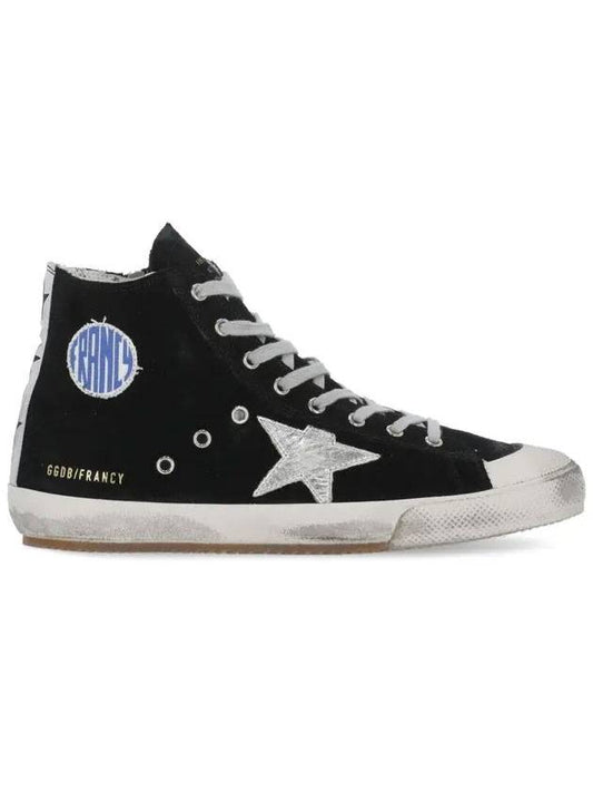 Francy Side Zip High Top Sneakers Black - GOLDEN GOOSE - BALAAN 1