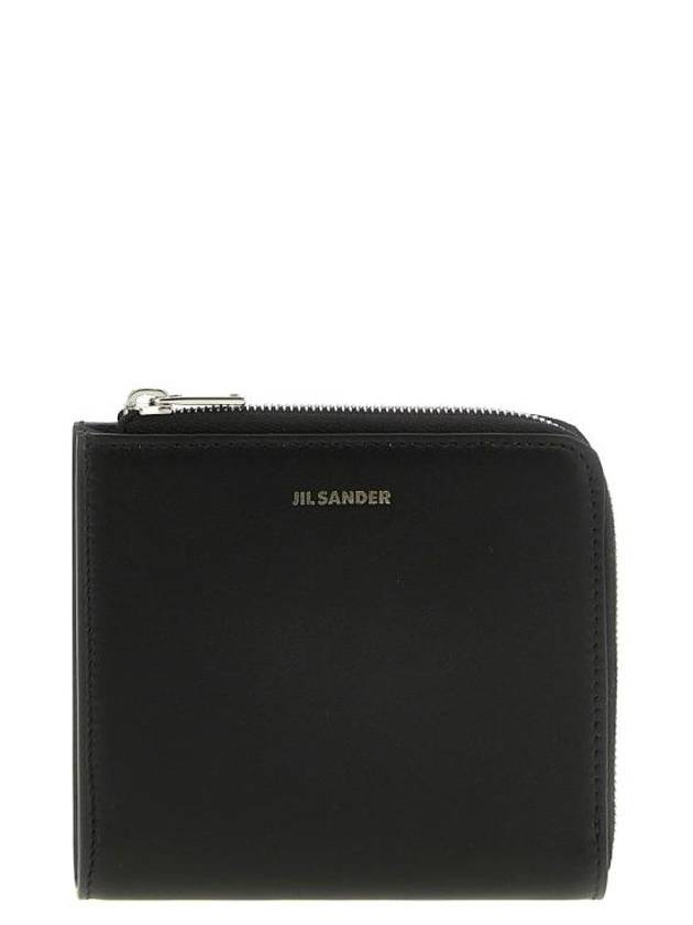 Logo Half Wallet Black - JIL SANDER - BALAAN 2