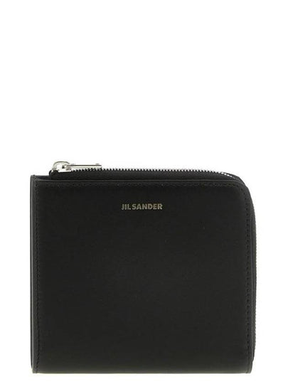 Logo Half Wallet Black - JIL SANDER - BALAAN 2