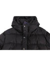 Triangle Logo Goose Down Half Padded Jacket Black - PRADA - BALAAN 7