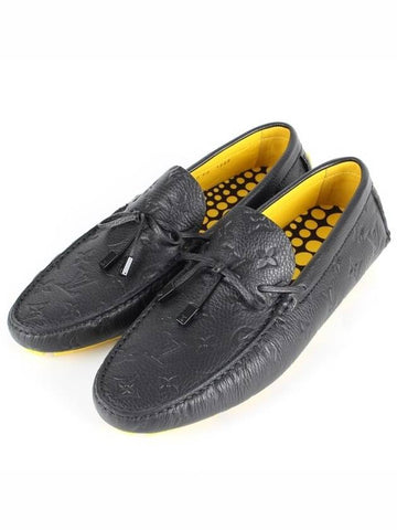 LV x YK Driver Moccasin Black 9 280 - LOUIS VUITTON - BALAAN 1