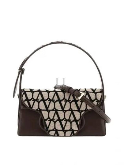 Toile Iconographe Shoulder Bag Black Beige - VALENTINO - BALAAN 2