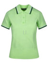 Women's Feline Golf Short Sleeve PK Shirt Green - J.LINDEBERG - BALAAN 2