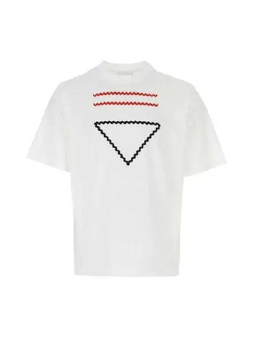 t shirt cotton white - PRADA - BALAAN 1