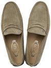 City Gommino Leather Driving Shoes Beige - TOD'S - BALAAN 3