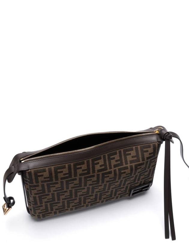 FF Jacquard Shoulder Bag Brown - FENDI - BALAAN 7