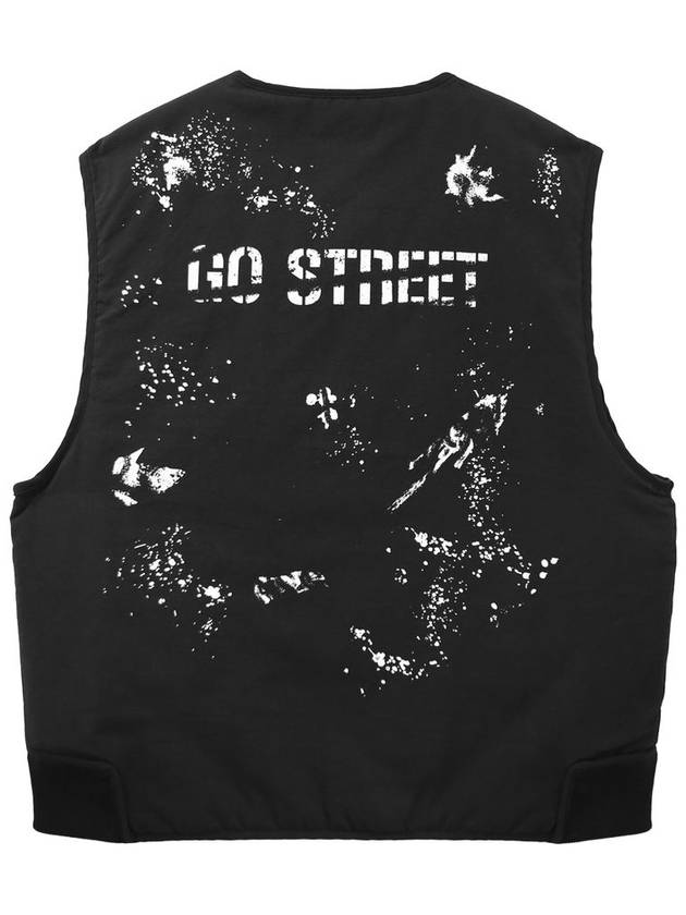 Reversible Wave Quilted Vest Black - GO STREET - BALAAN 7