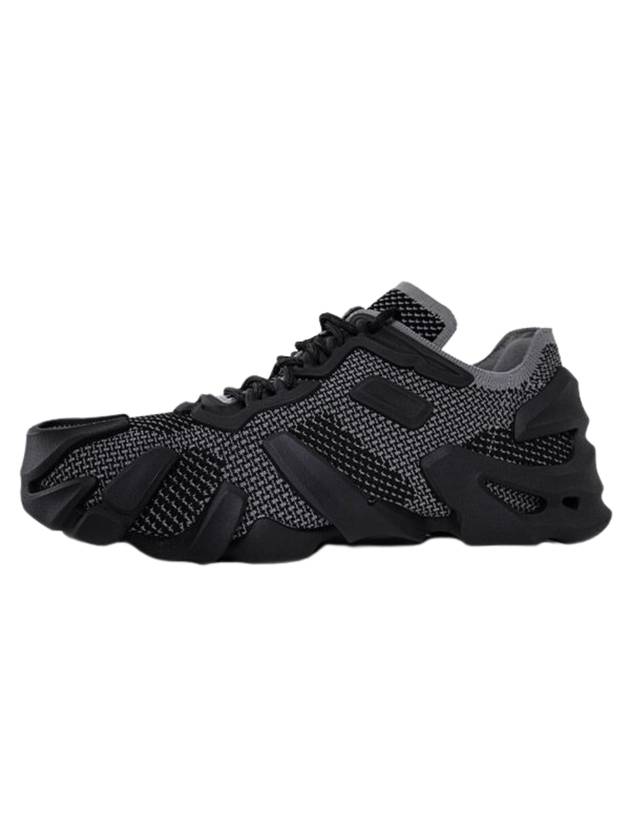 Flex Technical Knit Lace Up Low Top Sneakers Light Graphite - BOTTEGA VENETA - BALAAN 1