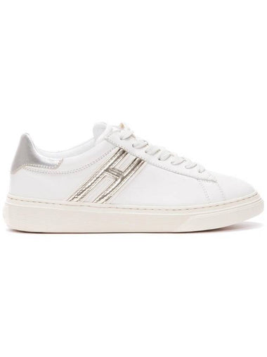 H365 H logo gold low-top sneakers ivory - HOGAN - BALAAN 1