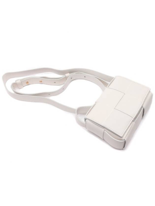 Intrecciato Cassette Small Cross Bag White - BOTTEGA VENETA - BALAAN 5