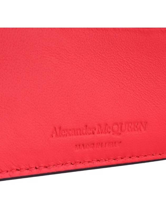 Men's Logo Printed Leather Half Wallet Black - ALEXANDER MCQUEEN - BALAAN 3