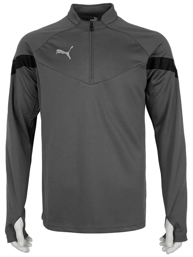 Team Final Training 1/4 Zip Long Sleeve T-Shirt Grey - PUMA - BALAAN 2